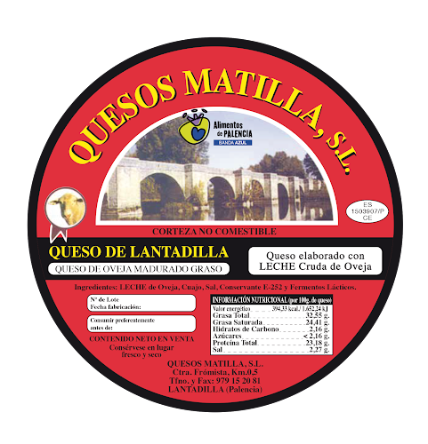 Quesos Matilla quesería en Lantadilla